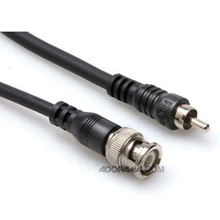 Hosa Technology Hosa 3ft Bnc Male to RCA Male 75 Ohm Video Coax Cable