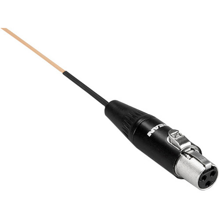 Hosa Technology Mogan Microphone Cable for AKG Transmitters, Beige, 1.2mm OD, 4'