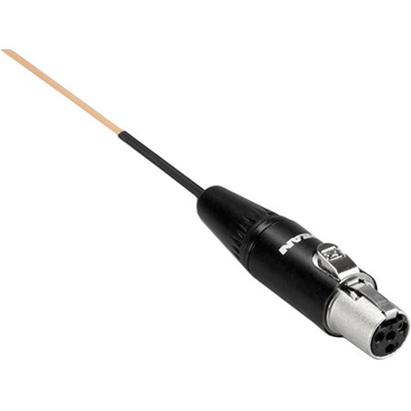 Hosa Technology Mogan Microphone Cable for Shure Transmitters, Beige, 1.2mm, 4'