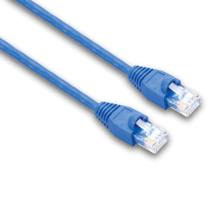 Hosa Cat 5e 10/100 Base-T Ethernet Cable, 5'/1.5m, Blue