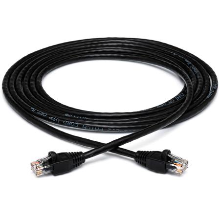 Hosa Technology Cat 5e 10/100 Base-T Ethernet Cable, 10'/3.04m, Black