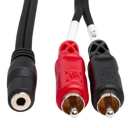 Hosa Technology Hosa 10ft Stereo 3.5mm Mini Female, 2 RCA Males Y-Cable