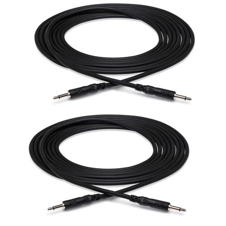 Hosa Technology Hosa 2x 5ft Mini Male to Mini Male 3.5mm TS Cable