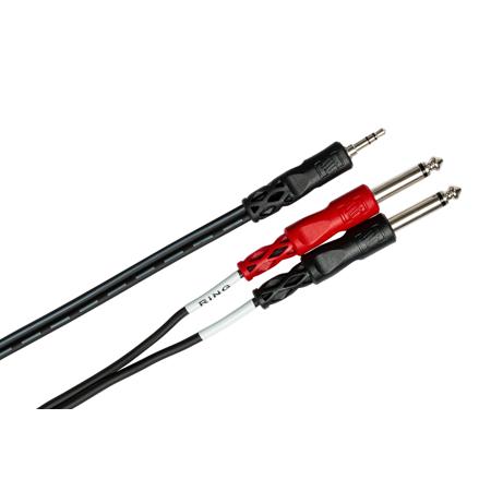 Hosa Technology Hosa 2x 10ft Stereo 3.5mm Male - Two Phone Plugs