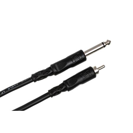 Hosa 3' RCA Male to 1/4" Phone Male Audio Interconnect Cable #CPR103
