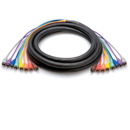 Hosa 5m (16.4') Unbalanced Snake, RCA to RCA