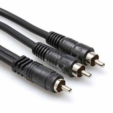 Hosa 5' CYA-105 RCA Male to Two RCA Male Y-Cable