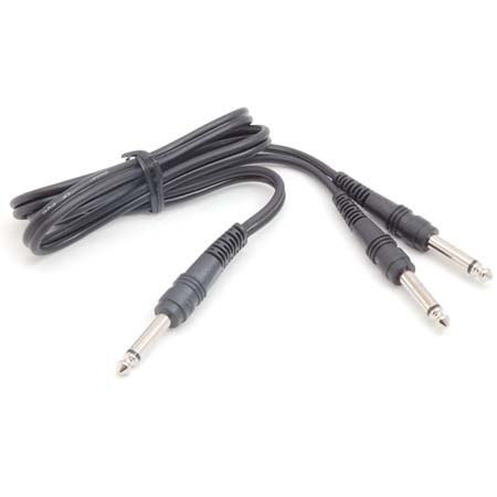 Hosa Technology Hosa 5ft Single 1/4in to Two 1/4in Mono Male Y-Cable