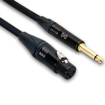 Hosa Technology Hosa 25' Neutrik XLR3F to 1/4" TS Elite Microphone Cable