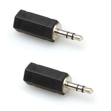 Hosa Technology 2x Stereo 2.5mm TRS-F to 3.5mm TRS-M Adapter
