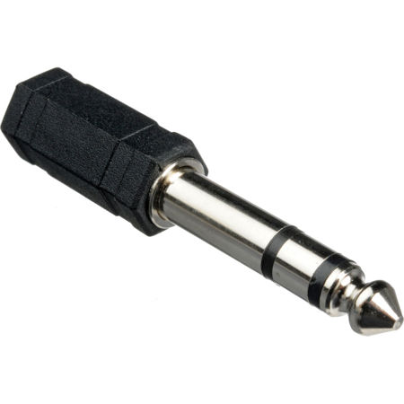 Hosa GPM-103 Female Stereo 3.5mm Mini to Male Stereo 1/4" Phone Adapter