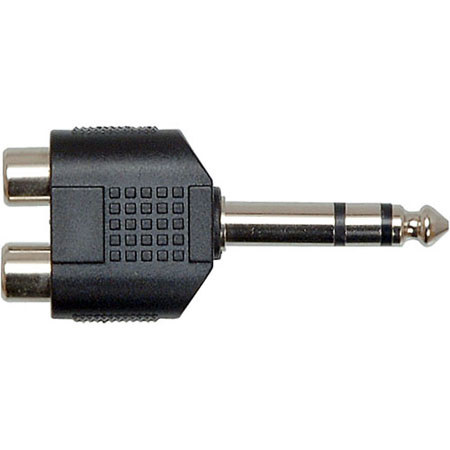 Hosa Technology Hosa GPR-484 Dual RCA Female to 1/4" Male TRS Phone Jack