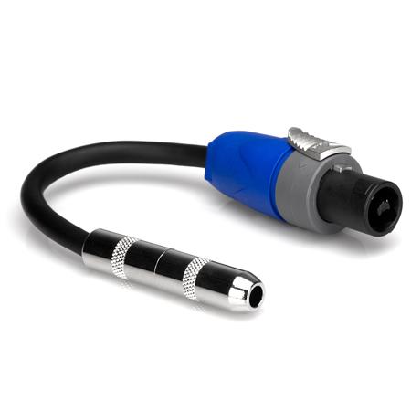 Hosa Technology Hosa 6" 1/4" TS to Neutrik SpeakON Speaker Adaptor