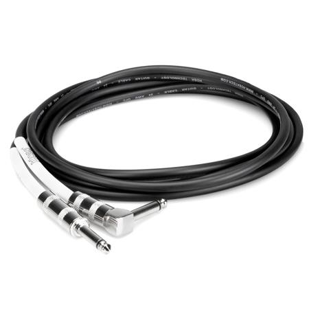 Hosa Technology Straight to Right-Angle Guitar Cable, 5'