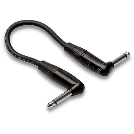 Hosa Technology Hosa Pro 18" Guitar Patch Cable, REAN Right-Angle to Right-Angle