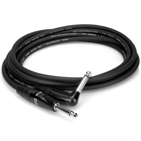 Hosa Technology Hosa REAN Straight to Right-Angle Pro Guitar Cable, 10'