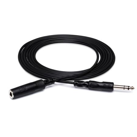 Hosa Technology Stereo 1/4" Female Phone to 1/4" Male Phone TRS Headphone Extension Cable, 10'