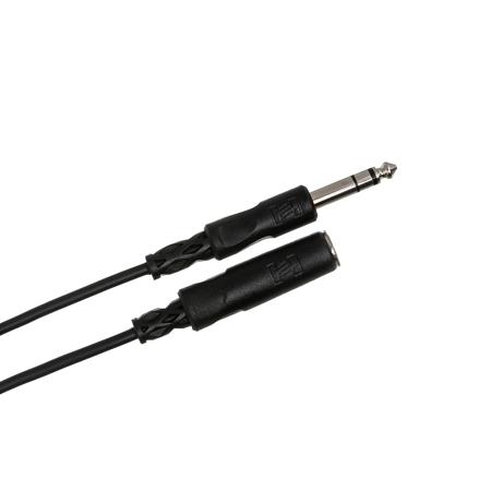 Hosa Stereo 1/4" Female Phone to 1/4" Male Phone TRS Headphone Cable, 10'