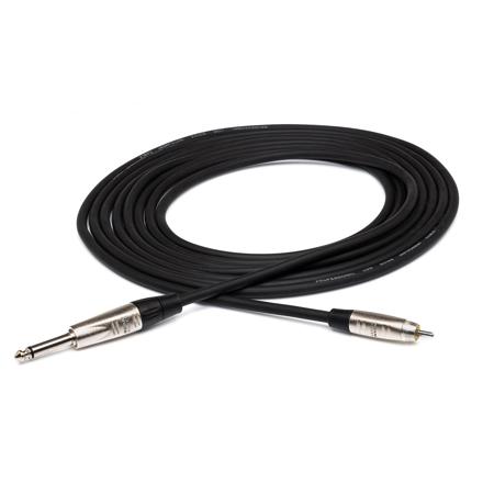 Hosa 20' Pro Unbalanced REAN 1/4" TS Male to RCA Male Audio Cable
