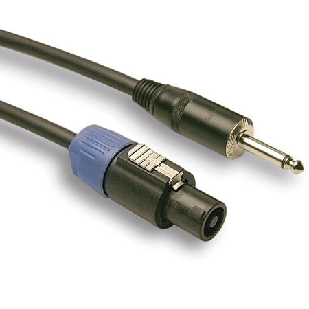 Hosa Technology Hosa 5' Pro Speaker Cable, REAN Loudspeaker to 1/4" TS