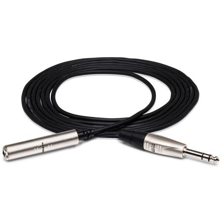 Hosa Technology 10' REAN 1/4" TRS Female to 1/4" TRS Male Pro Headphones Cable