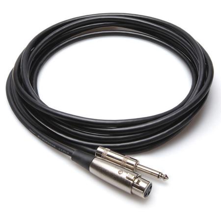 Hosa Technology Microphone Cable, Hosa XLR3F to 1/4" TS, 25'