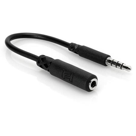 Hosa Technology 3.5mm TRRS to Slim 3.5mm TRRS Slim Headphone Adaptor