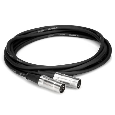 Hosa Technology Pro MIDI Cable, Serviceable 5-Pin DIN to Same, 15'