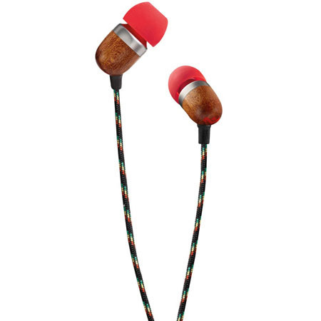 House of Marley Smile Jamaica In-Ear Headphone with 3-Button Mic, Fire