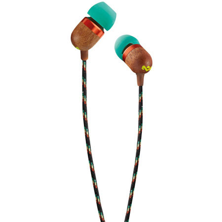 House of Marley Smile Jamaica In-Ear Headphone with 3-Button Mic, Rasta