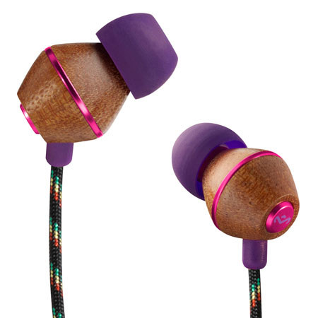 House of Marley People Get Ready In-Ear Headphone with 3 Button Mic, Royal