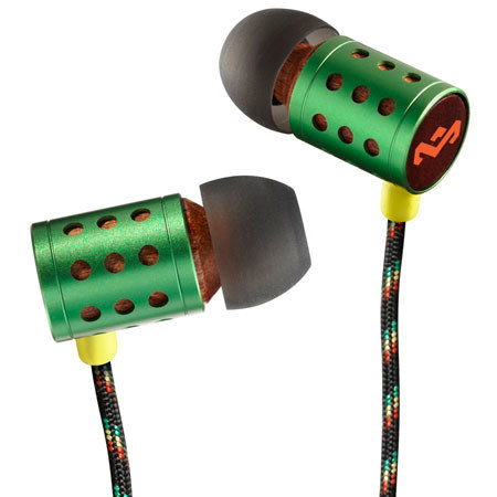 House of Marley Midnight Ravers In-Ear Headphone, Rasta