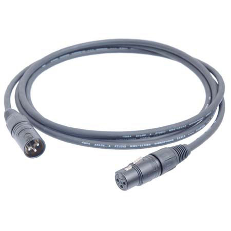Hosa 3' 3-Pin XLR Male to 3-Pin XLR Female 24 AWG Microphone Cable with Neutrik