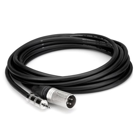 Hosa Technology Camcorder Microphone Cable, 3.5mm TRS to Neutrik XLR3M, 15'