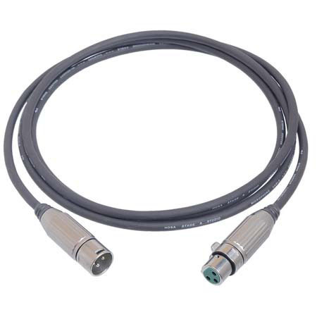Hosa 20' 3-Pin XLR Male to 3-Pin XLR Female Microphone Cable with Switchcraft