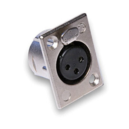 Hosa Neutrik Three-Pin Female Chassis-Mount XLR Connector