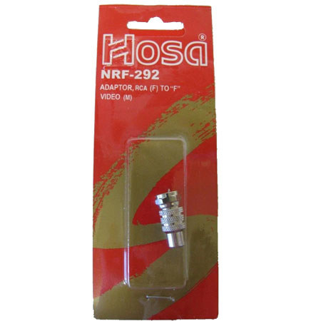 Hosa Video Adaptr, RCA Female to F Male, NRF-292