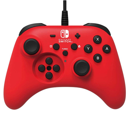 Hori HORIPAD Wired Controller for Nintendo Switch, Red