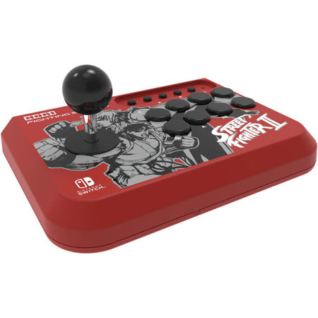 Hori Fighting Stick Mini Wired USB Controller for Nintendo Switch, Ryu/Ken