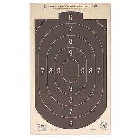 Hoppe's B24 50ft Rapid Fire 12x20in Pistol Target