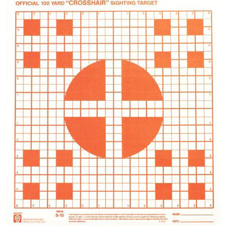 Hoppe's Red Fluorescent 100Yd Crosshair Sighting, 20