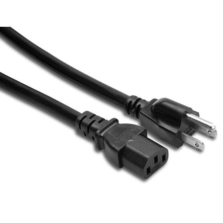 Hosa Technology Hosa 1.5' IEC C13 to NEMA 5-15P Extension Cable, 14 Gauge