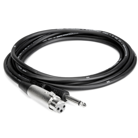 Hosa Technology 2' Unbalanced 3-Pin XLR Female to Mono 1/4" Male Audio Cable