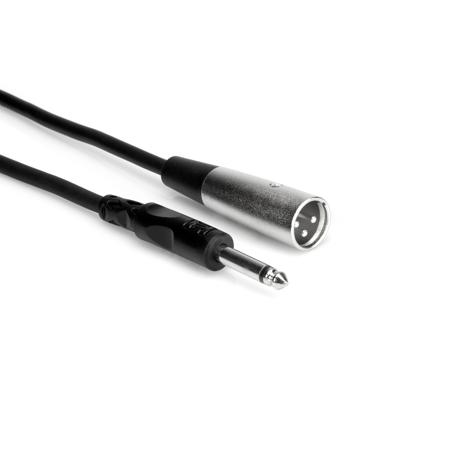 Hosa 15' Unbalanced 3-Pin XLR Male to Mono 1/4" Male Audio Cable #PXM115