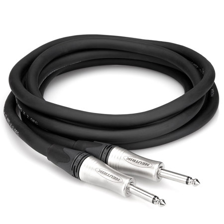 Hosa 10' 1/4" Phone to 1/4" Phone Speaker Cable, 12 AWG, w/2 Conductors