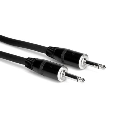 Hosa 15' 1/4" Phone Male to 1/4" Phone Male Cable, 14 AWG w/2 Conductors