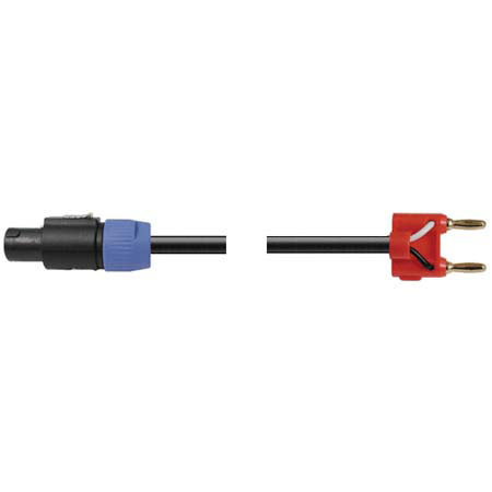 Hosa 10' Speakon to Banana Speaker Cable 12 AWG, with 2 Conductors #SKT210BN