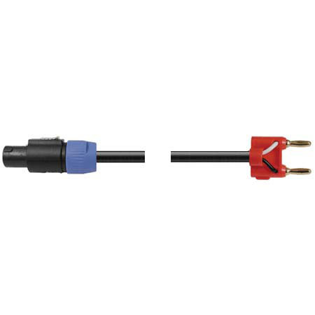Hosa 30' Speakon to Banana Speaker Cable 12 AWG, with 2 Conductors #SKT230BN