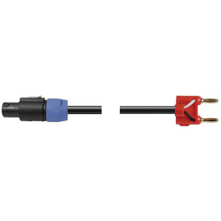 Hosa Technology Hosa 5' Neutrik Speakon to Banana Plug Speaker Cable, 14 AWG, with 2 Conductors