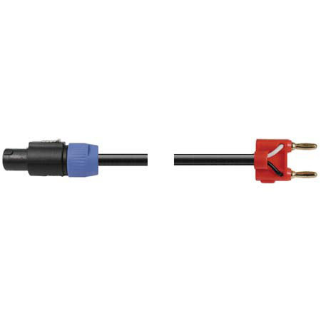 Hosa Technology 25 Neutrik Speakon to Banana Plug Speaker Cable, 14 AWG, with 2 Conductors